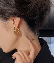 Load image into Gallery viewer, Valencia Twisted Hoops