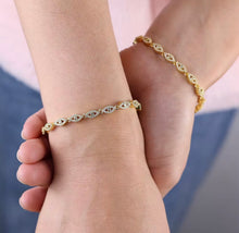 Load image into Gallery viewer, Crystal Evil Eye Tennis Bracelet
