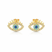 Load image into Gallery viewer, Stella Evil Eye Stud Earrings