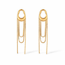 Load image into Gallery viewer, Serena Chain Drop Earrings