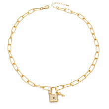 Load image into Gallery viewer, Lock & Key Luxe Necklace