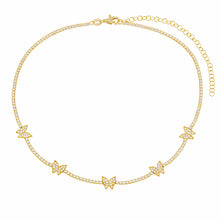 Load image into Gallery viewer, Pavé Butterfly Glow Necklace