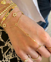 Load image into Gallery viewer, Star of David Hand Chain Bracelet
