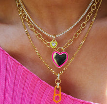 Load image into Gallery viewer, heart in Yellow Necklace
