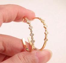 Load image into Gallery viewer, Seraphina Crystal Hoops
