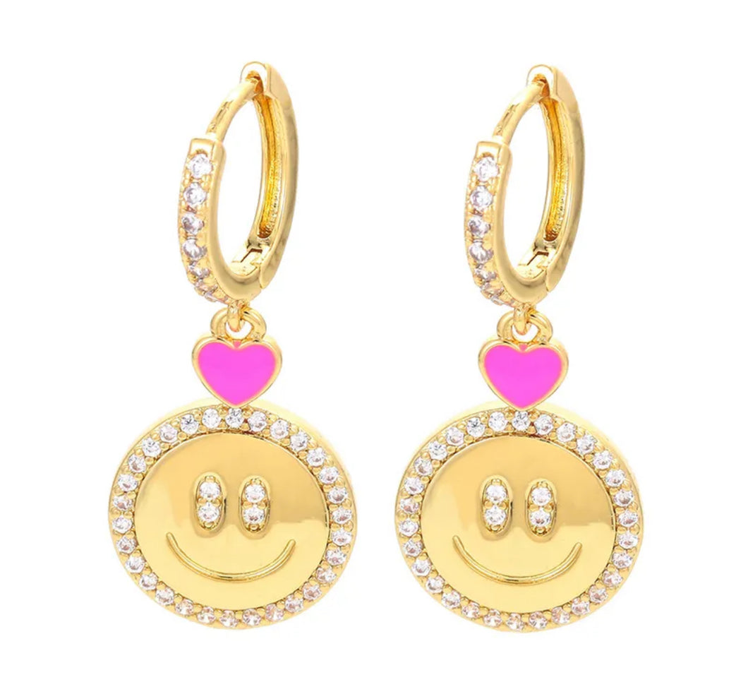 Smiley Face Drop earrings