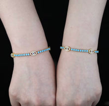 Load image into Gallery viewer, Evil Eye Tennis Bracelet
