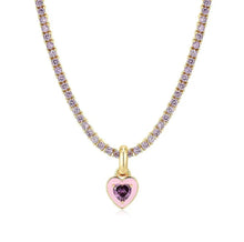 Load image into Gallery viewer, Heart in Rose Necklace
