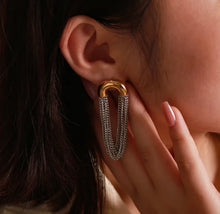 Load image into Gallery viewer, Milano Chain Tassel Earrings
