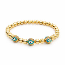 Load image into Gallery viewer, Santorini Evil Eye Bracelet
