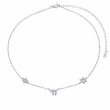 Load image into Gallery viewer, Pavé Protection Necklace – Silver
