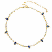Load image into Gallery viewer, Sapphire Glow Tennis Necklace
