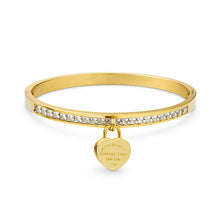 Load image into Gallery viewer, Crystal Heart Bangle
