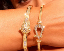 Load image into Gallery viewer, Panther Luxe Bangle
